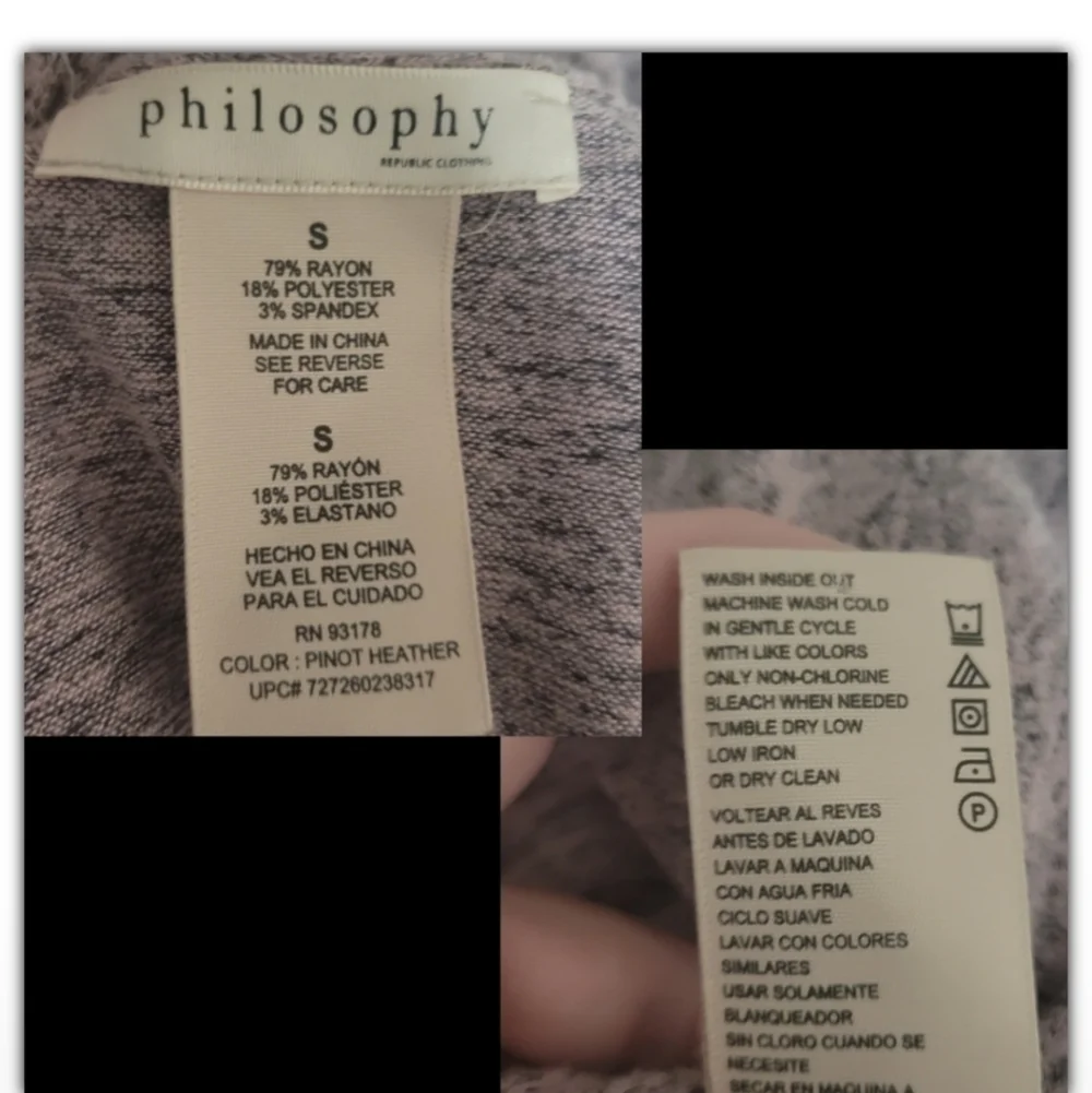 Philosophy waterfall open cardigan size small